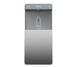 View of AquaTru Refrigerated On-Wall Bottle Filler with Hands-Free System
