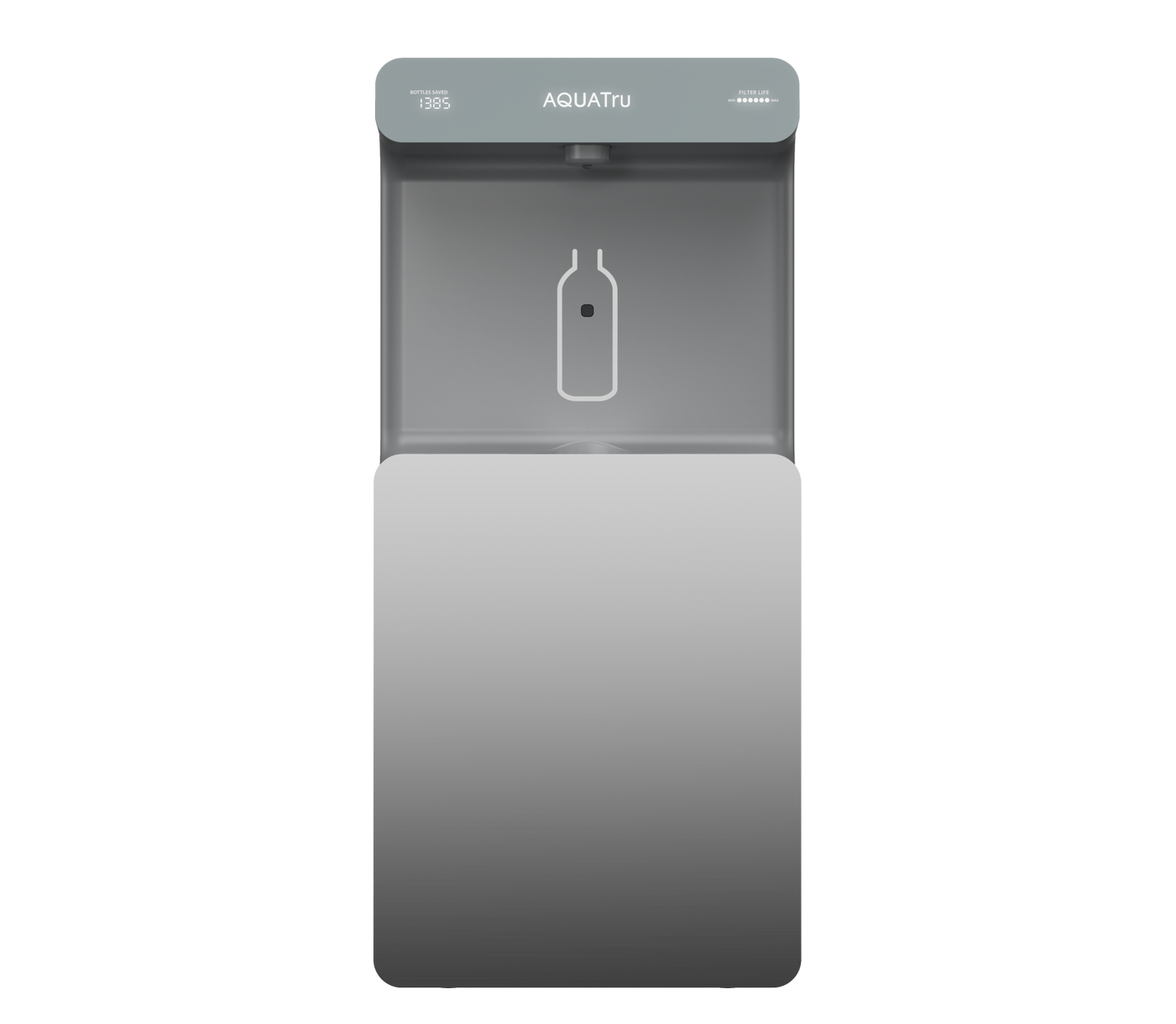 AquaTru Refrigerated On-Wall Bottle Filler with Hands-Free System