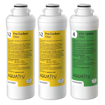 View of AquaTru  Freestanding Model 1 One-Year Replacement Filter Combo Pack